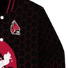 ball state cardinals hexagonal pattern red black jacket premium grade
