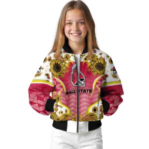 ball state cardinals sunflower bloom red yellow jacket top rated