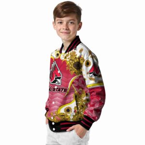 ball state cardinals sunflower bloom red yellow jacket trendy