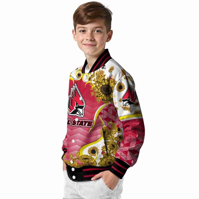 ball state cardinals sunflower bloom red yellow jacket trendy