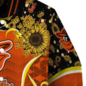 baltimore orioles sunflower bloom orange yellow jacket premium grade