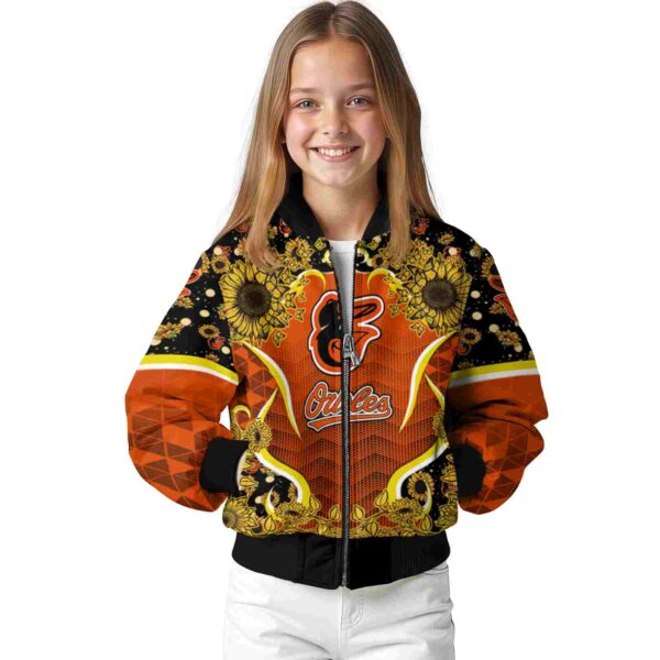 baltimore orioles sunflower bloom orange yellow jacket top rated