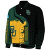 baylor bears hexagonal pattern green black jacket best selling