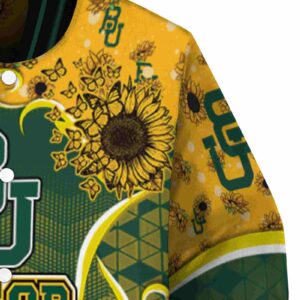 baylor bears sunflower bloom green yellow jacket premium grade