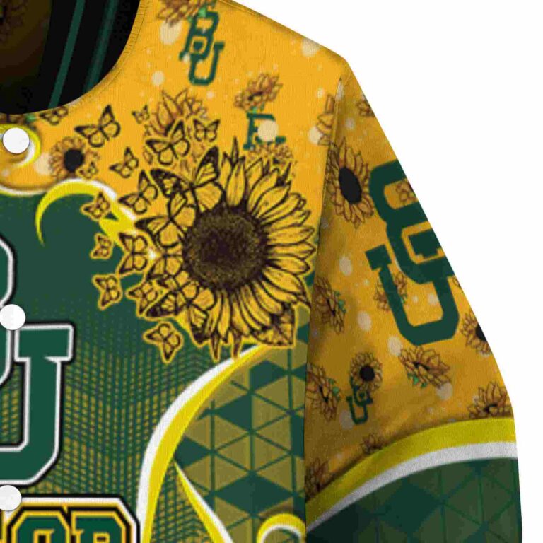 baylor bears sunflower bloom green yellow jacket premium grade