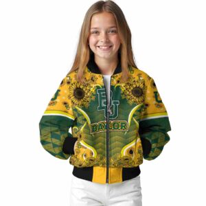 baylor bears sunflower bloom green yellow jacket top rated