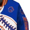 boise state broncos baseball stitching blue white jacket premium grade