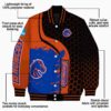 boise state broncos hexagonal pattern orange black jacket new arrival