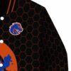boise state broncos hexagonal pattern orange black jacket premium grade