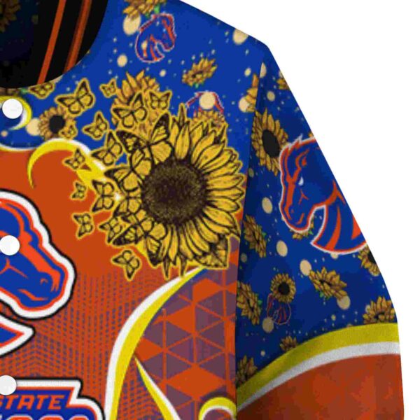 boise state broncos sunflower bloom orange yellow jacket premium grade