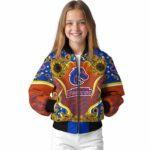 boise state broncos sunflower bloom orange yellow jacket best selling