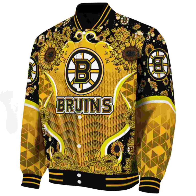 boston bruins sunflower bloom gold yellow jacket best selling