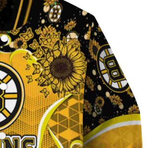 boston bruins sunflower bloom gold yellow jacket premium grade