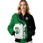 boston celtics hexagonal pattern green black jacket best selling