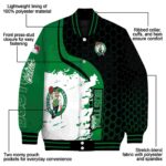 boston celtics hexagonal pattern green black jacket best selling
