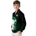 boston celtics hexagonal pattern green black jacket best selling