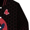 boston red sox hexagonal pattern red black jacket premium grade