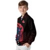 boston red sox hexagonal pattern red black jacket trendy