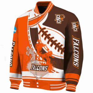 bowling green falcons baseball stitching brown white jacket best selling