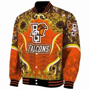 bowling green falcons sunflower bloom orange yellow jacket best selling