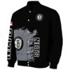 brooklyn nets hexagonal pattern black jacket best selling