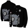 brooklyn nets hexagonal pattern black jacket fashion forward