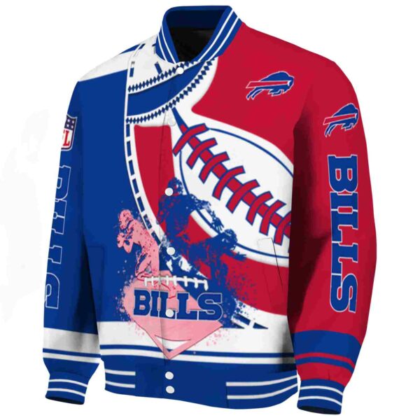 buffalo bills baseball stitching red white jacket best selling