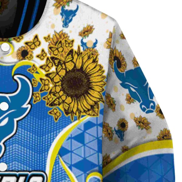 buffalo bulls sunflower bloom royal blue yellow jacket premium grade