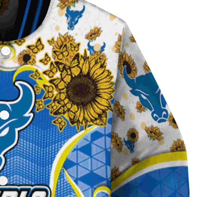 buffalo bulls sunflower bloom royal blue yellow jacket premium grade