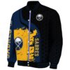 buffalo sabres hexagonal pattern navy blue black jacket best selling