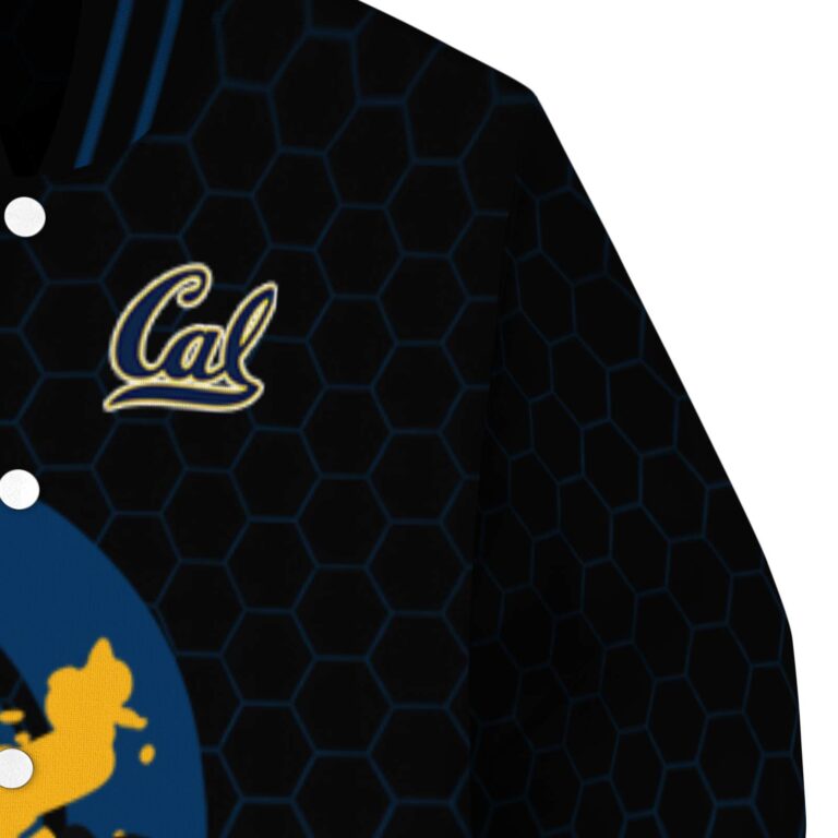 california golden bears hexagonal pattern blue black jacket premium grade