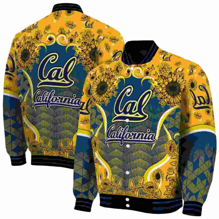 california golden bears sunflower bloom blue yellow jacket fashion forward