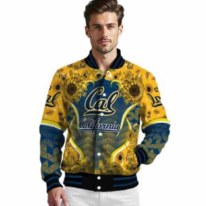 california golden bears sunflower bloom blue yellow jacket high quality
