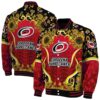 carolina hurricanes sunflower bloom red yellow jacket fashion forward