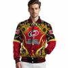 carolina hurricanes sunflower bloom red yellow jacket high quality