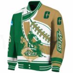charlotte 49ers baseball stitching gold white jacket best selling