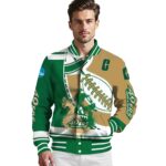 charlotte 49ers baseball stitching gold white jacket best selling