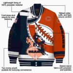 chicago bears baseball stitching orange white jacket best selling