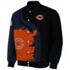 chicago bears hexagonal pattern blue black jacket best selling