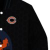 chicago bears hexagonal pattern blue black jacket premium grade
