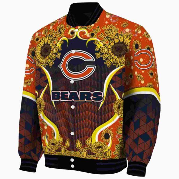 chicago bears sunflower bloom blue yellow jacket best selling