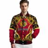 chicago blackhawks sunflower bloom red yellow jacket high quality