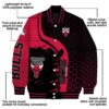 chicago bulls hexagonal pattern red black jacket new arrival