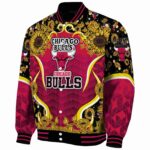 chicago bulls sunflower bloom red yellow jacket best selling