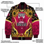 chicago bulls sunflower bloom red yellow jacket best selling
