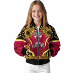 chicago bulls sunflower bloom red yellow jacket best selling