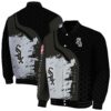 chicago white sox hexagonal pattern black jacket fashion forward