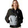 chicago white sox hexagonal pattern black jacket latest model