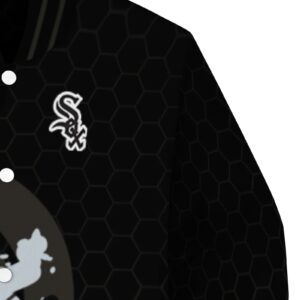 chicago white sox hexagonal pattern black jacket premium grade