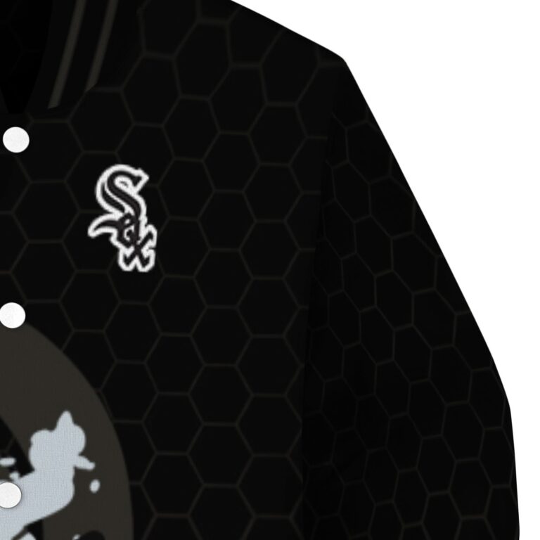 chicago white sox hexagonal pattern black jacket premium grade